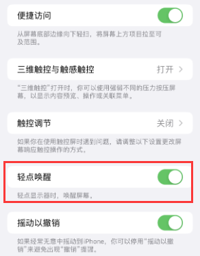 翠屏苹果授权维修站分享iPhone轻点无法唤醒怎么办