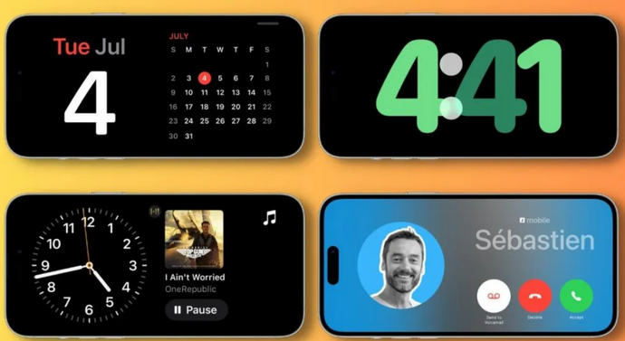 翠屏苹果手机维修分享iOS17横屏充电待机显示有什么好处 