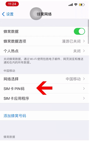 翠屏苹果14维修网分享如何给iPhone14的SIM卡设置密码 