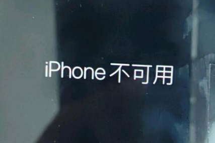 翠屏苹果服务网点分享锁屏界面显示“iPhone 不可用”如何解决 